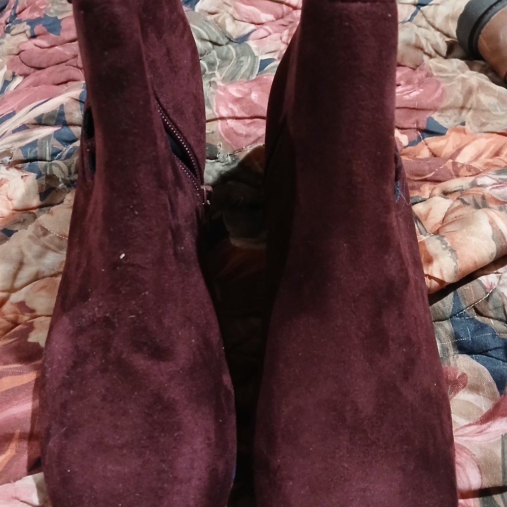 Elegant Burgundy Women's Boots